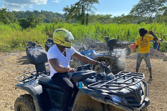 Full Day ATV Bush Trail and Water Sports Tour with Rick's Cafe - Green Island ATV trail: 90 minutes of mud, hills, and motion