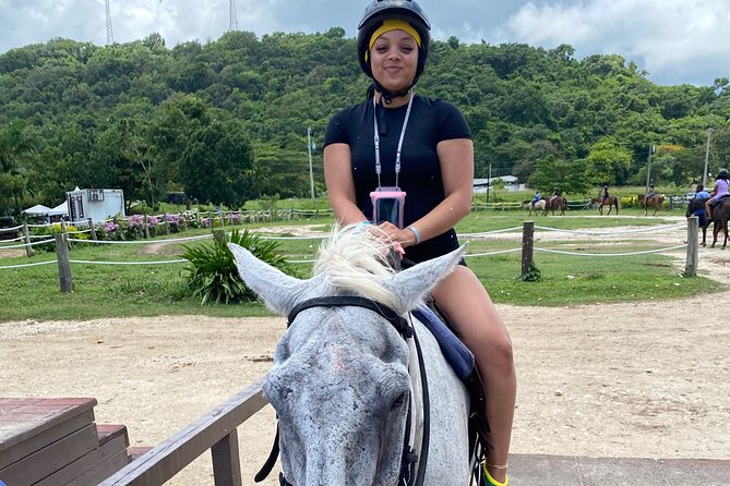 Great River Rafting Limestone Foot Massage and Horseback Rides From Montego Bay - Riding from farmland to an old sugar plantation