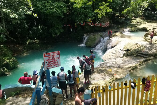Horseback Ride, Bamboo Rafting and Bluehole/Secret Falls Tour from Montego Bay - Blue Hole and Secret Falls: the active middle of the day