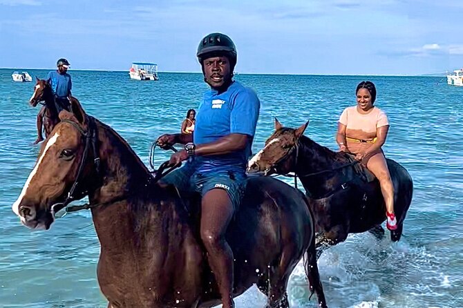 Horseback Ride , Dunns River Falls & Blue Hole From Montego Bay - Climbing Dunn’s River Falls in a two-hour stop