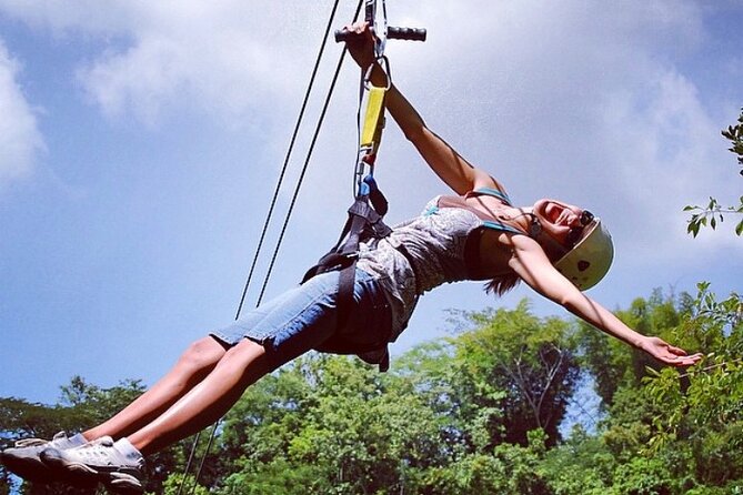 Horseback Riding, ATV and Ocean Zip lining combo from Montego Bay - Ziplining and possible rappelling