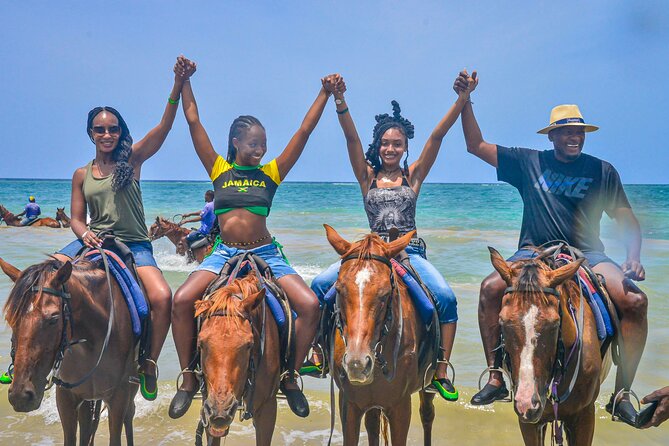 Horseback riding & bluehole secret falls from Montego Bay - Blue Holes ropes, pools, and waterfalls