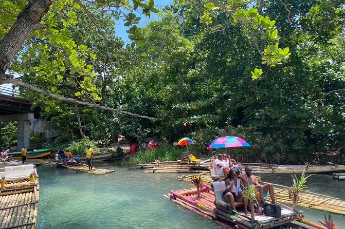 Horseback Riding in the ocean & Bamboo Rafting from Ocho Rios - A short transfer leads to the ocean horseback ride