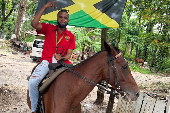 Horseback Riding In The Ocean from Montego Bay Private Transfer - From trails to the Caribbean water