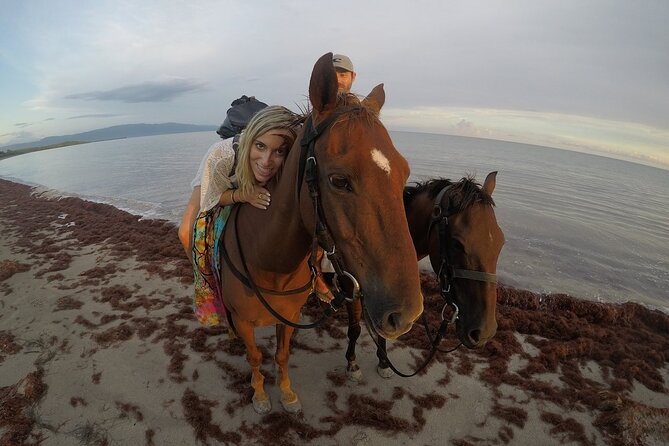 Horseback “SPECIAL”- Negril’s Beach Ride N’ Swim with Free photos/videos - Riding from shaded trails to the mangrove tunnel