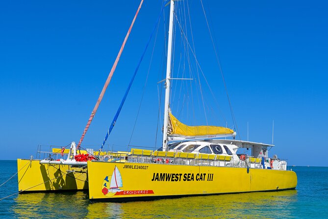 Jamwest Beach Negril Family Catamaran Cruise Pick up from Lucea - Snorkeling along the Negril coast