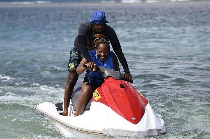 Jet Ski In Montego Bay Fun Activity - Adding parasailing above Montego Bay