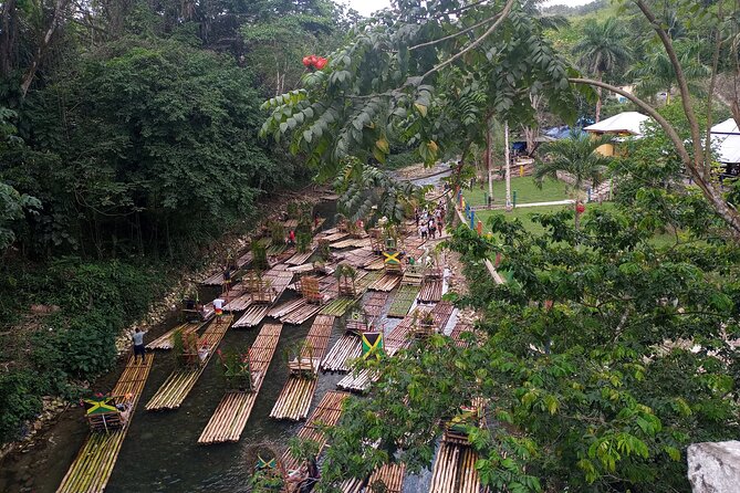 Lethe River Rafting Travel from Montego Bay w FREE Rum Punch - Rum punch, riverbank refreshments, and the limestone massage