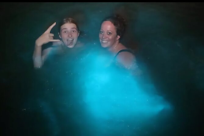 Luminous Lagoon Glow in the Dark Boat Tour from Montego Bay - Swimming in the blue-green water
