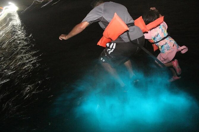 Luminous lagoon Night Tour Montego Bay - The fire show adds a second kind of spectacle