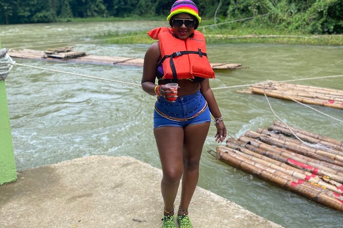 Martha Brae Bamboo Rafting Experience From Montego Bay - On the bamboo raft for roughly one hour