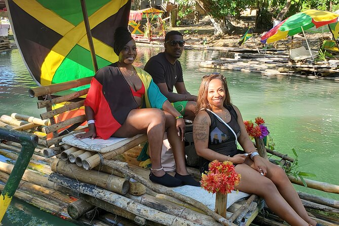 Montego Bay Bamboo Rafting & limestone Massage Private Transfer. - The limestone massage and river swim