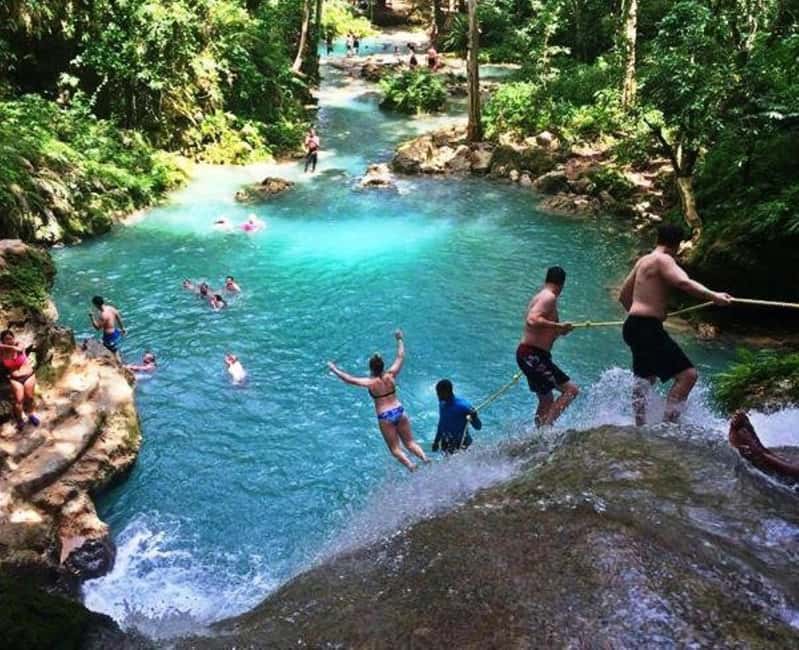 Montego Bay: Blue Hole, Dunn’s River, and Beach Club Trip - Dunn’s River Falls turns sightseeing into a climb