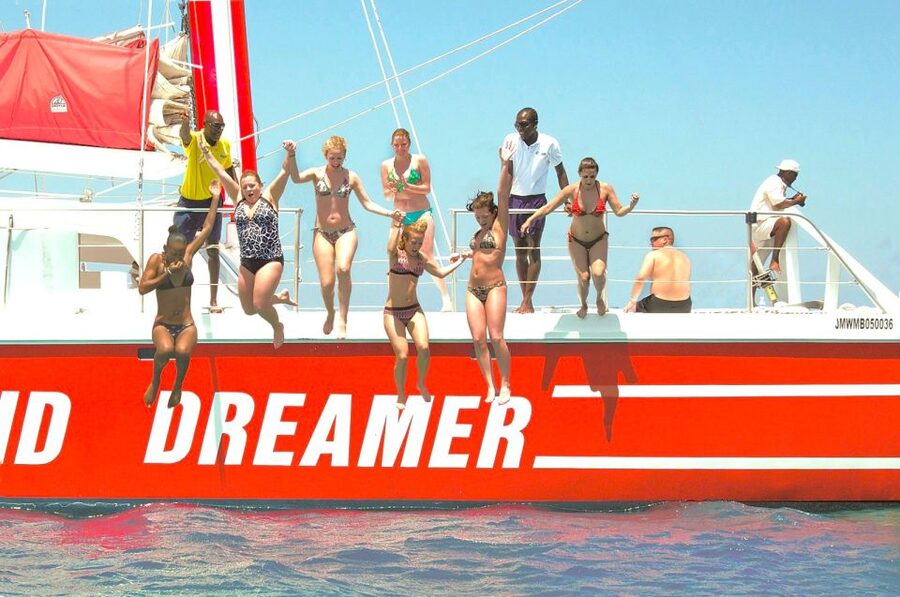 Montego Bay Catamaran Cruise and Snorkeling Tour - Setting out along the Montego Bay coast