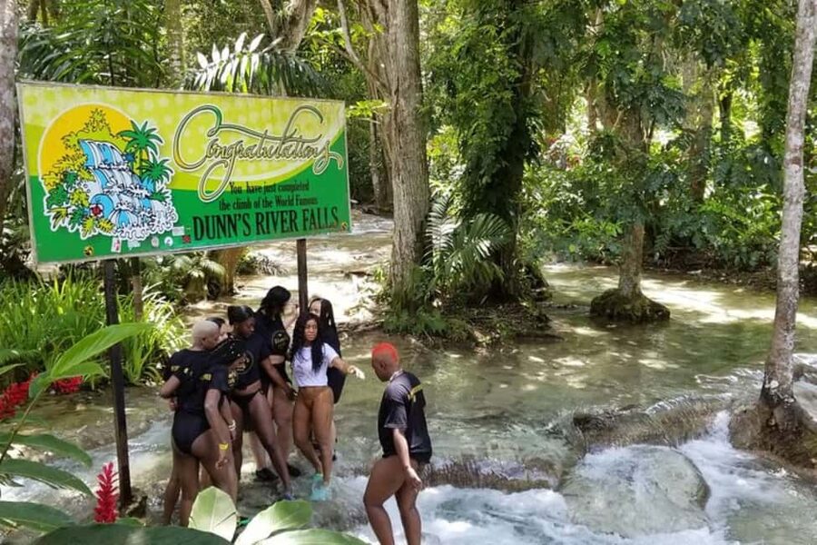 Montego Bay: Dunn's River Falls and River Rapids Adventure - Climbing Dunn’s River Falls from sea level