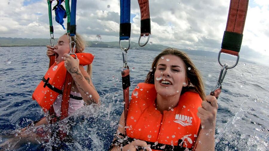 Montego Bay: Parasailing and Jet Ski Combo with Pickup - Flying above Montego Bay for 10 minutes