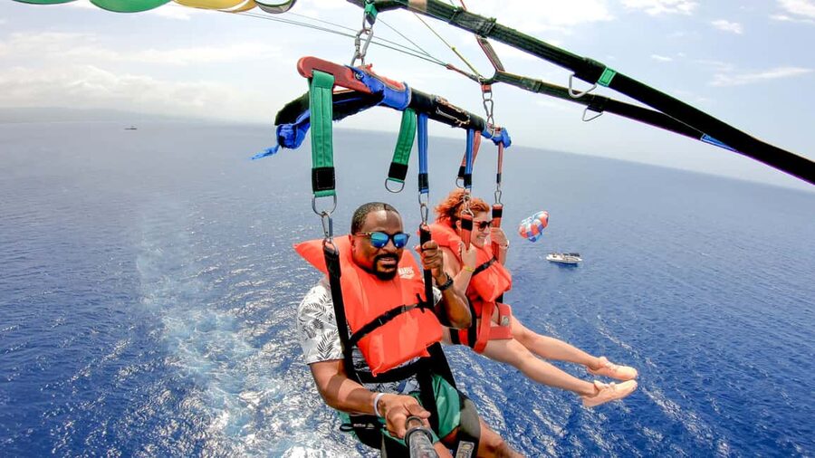 Montego Bay: Parasailing and Jet Ski Combo with Pickup - Taking control of a jet ski for 30 minutes