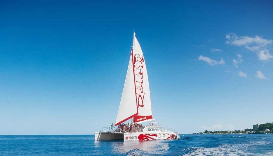 Montego Bay: Reggae Family Catamaran Cruise with Snorkeling - Setting out from Montego Bay on a catamaran