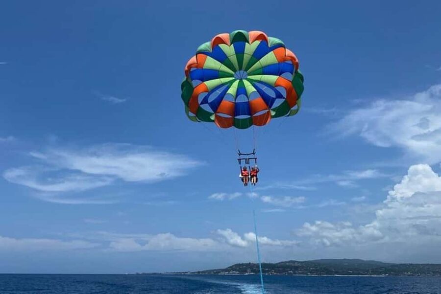 Montego Bay Thrilling Watersports Adventure Packages - Parasailing 200 feet above the coast