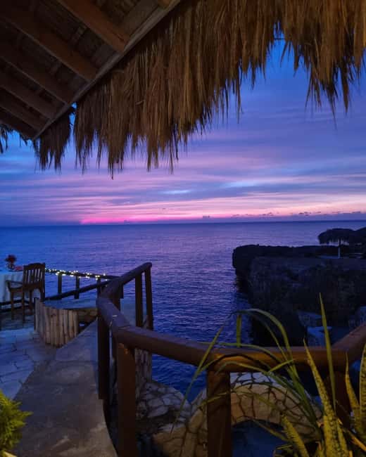 Negril Marijuana Farm and Mineral Spring Tour - Rick’s Cafe at sunset