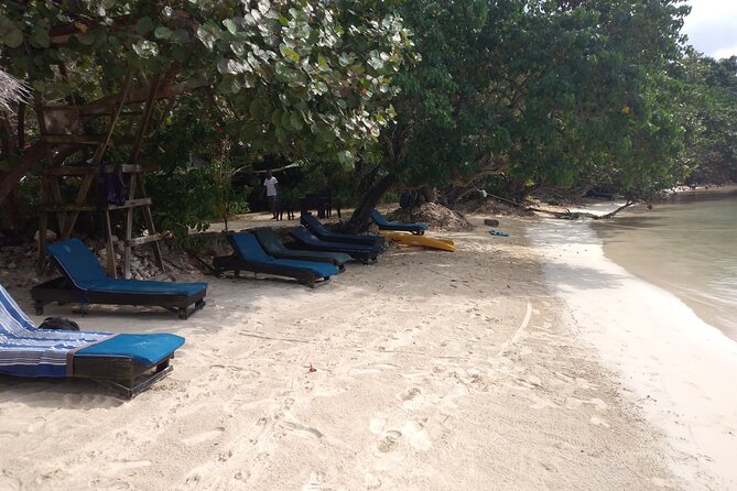 Negril Private and Public Beach with Ricks Cafe from Montego Bay - The optional boat ride to Calico Jack’s Pirate Island