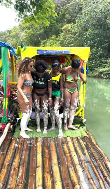Ocho Rios Jamaica: River Bamboo Rafting Activity - The limestone foot massage tradition