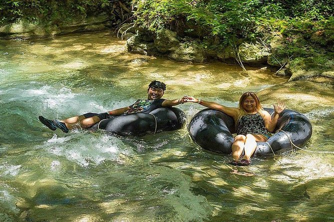 Ocho Rios Water Action Package (Blue Hole, Tubing & Dunns River) - A calmer finish on the White River