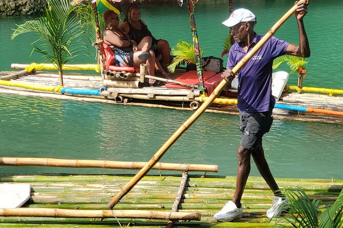 Private 1 Hour Bamboo River Rafting in Montego Bay - The limestone foot massage