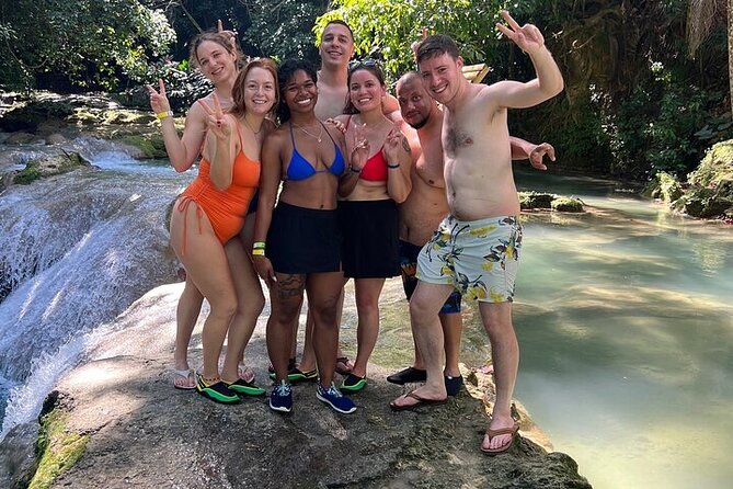 Private fun fill tour from Montego Bay to dunns river & blue hole - Blue Hole brings the jumps and swimming