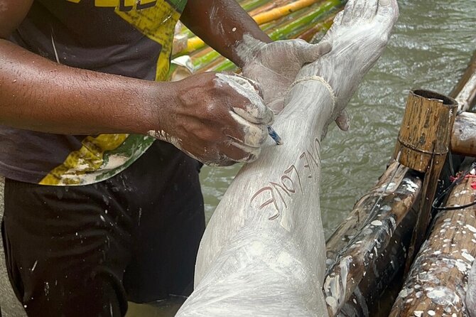 Private Lethe Bamboo Rafting Lime Stone Foot Massage Tour - Timing, pickup, and cancellation details