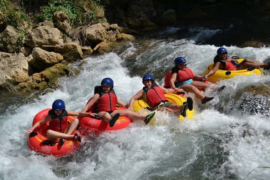River Rapids Jungle River Tubing Adventure - A rainforest river ride with a little bite