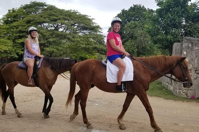 Sand n Saddle Horseback Ride & Swim Tour from Falmouth - A Cool Drink, Pimento Trees, and Hummingbirds