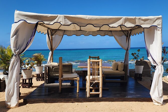 VIP Oceanfront Cabana at Bamboo Beach Club in Montego Bay - An oceanfront base at Bamboo Beach Club